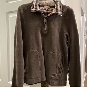 Authentic Burberry men sweater with zipper. Signs of wear. Made in Portugal.